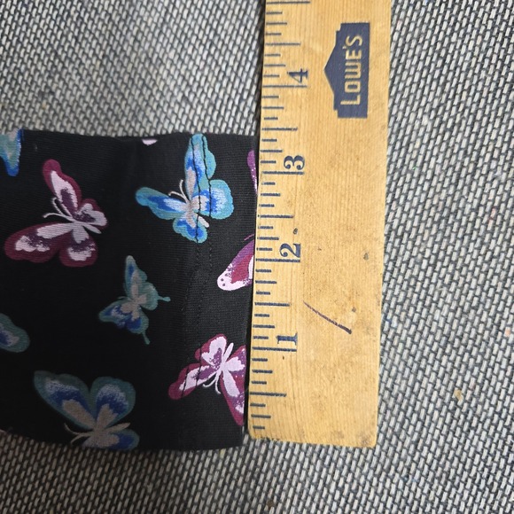 Shadows + Dust Girls Butterfly Print Leggings Black Blue Purple Size XS 4/5 - Picture 3 of 5